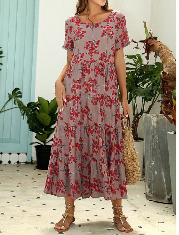 cami maxi dress in polka dot